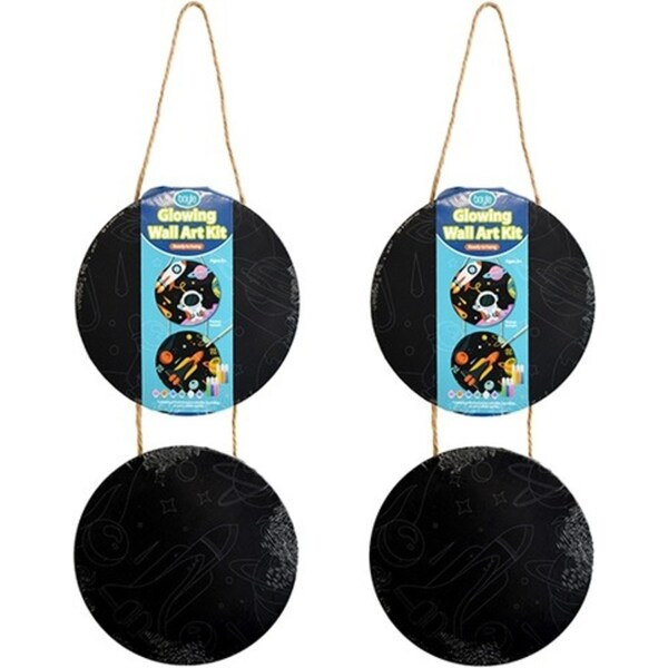 2x Boyle Glowing Wall Canvas Kids/Childrens Art/Craft Painting Activity Kit 6y+