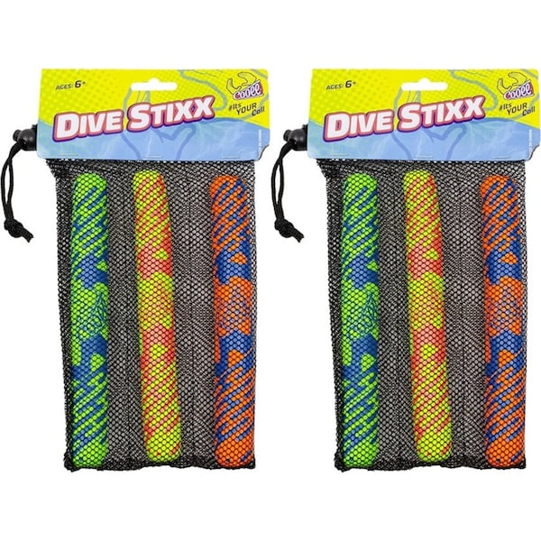 6pc Cooee Neoprene Swimming Pool Dive Stixx Kids/Children Water Toy 16cm 6+