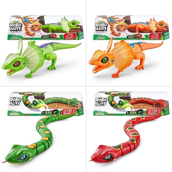 Robo Alive Lurking Lizard and Slithering Snake Robotic Toy - Assorted*