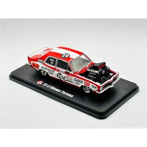 DDA 1/24 #28C LJ Torana Brock Drag Car Fully Detailed Opening Doors, Bonnet and Boot