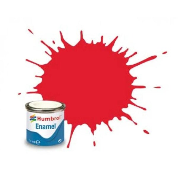 Humbrol Enamel 19 Bright Red Gloss 14mL Paint