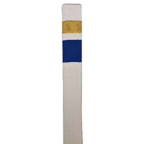 Kookaburra Sport Zig Zag Replacement Premium Cricket Bat Grip White/Blue/Gold