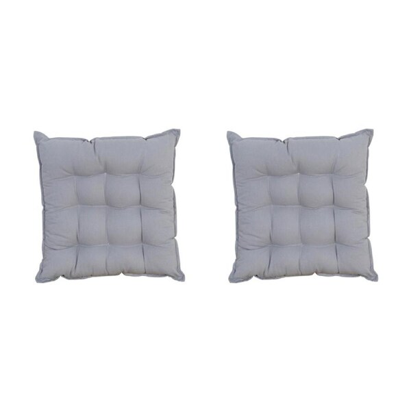 2x Maine & Crawford Sheena 40x40cm Seat Cushion w/ Ties Pillow Decor Powder Blue