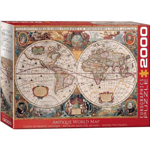 Eurographics 2000pc Antique World Map Jigsaw Puzzle