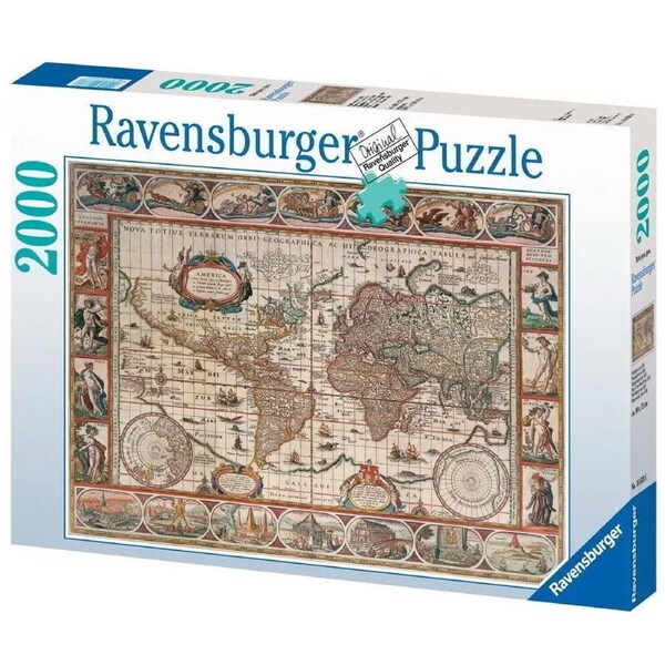 Ravensburger Map of World From 1650 2000pc Jigsaw Puzzle