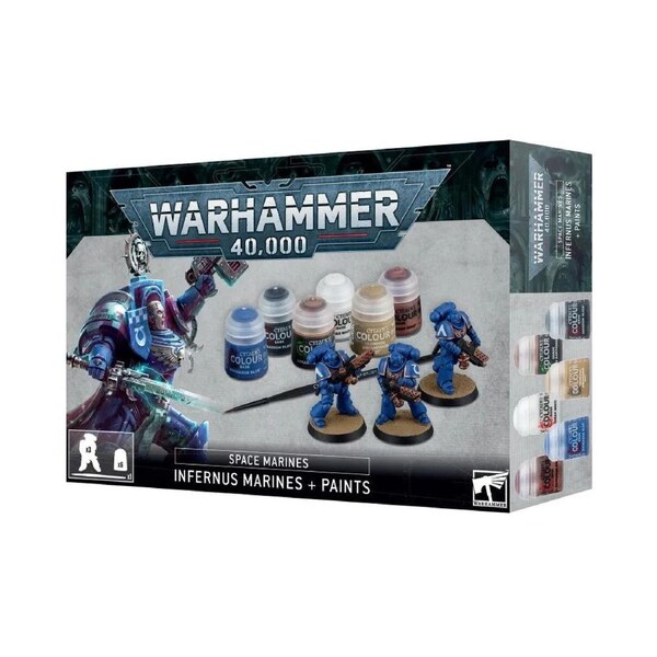 Warhammer 40k: Space Marines Infernus Marines + Paints Set