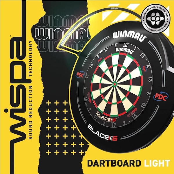 Winmau Darts WISPA's Dart Board LIGHT for Wispa Sound Reduction System