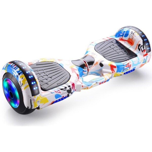 Graffito Bluetooth Self Balancing Electric Scooter Kids Flash Wheel Hoverboard Skateboard
