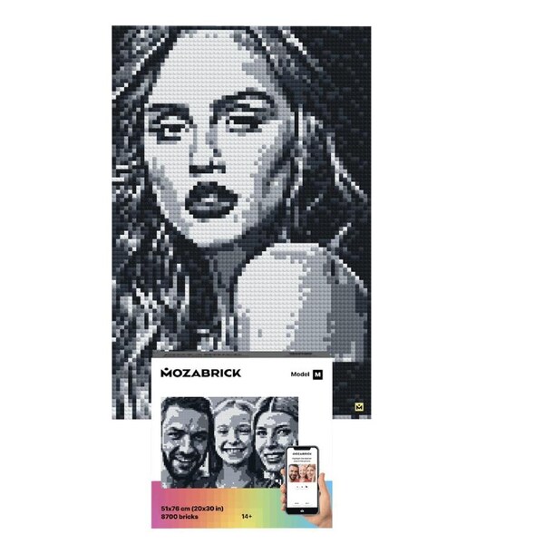 Mozabrick 51x76cm Model M Brick Mosaic Art/Craft Building Photo Construction Set