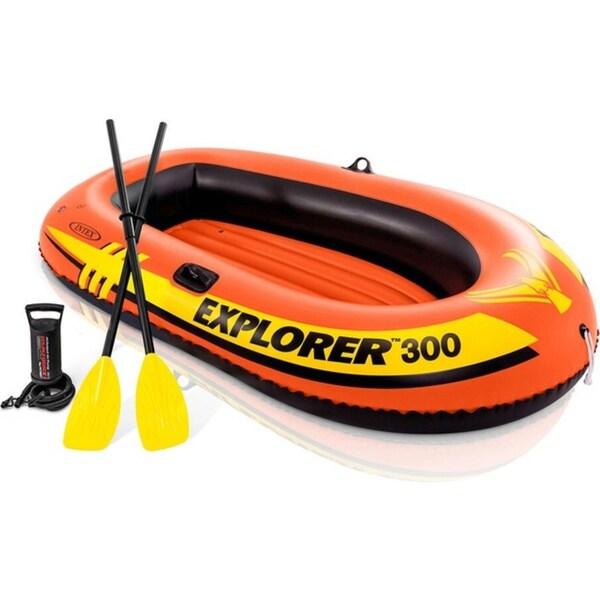 Intex Explorer 300 Boat Set Inflatable Swimming Pool Kids/Children Float Toy 6+