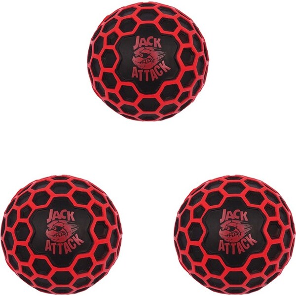 3x Jack Attack Hex Kids 6.8cm Bounce Ball Pool/Beach Water Toy Assorted