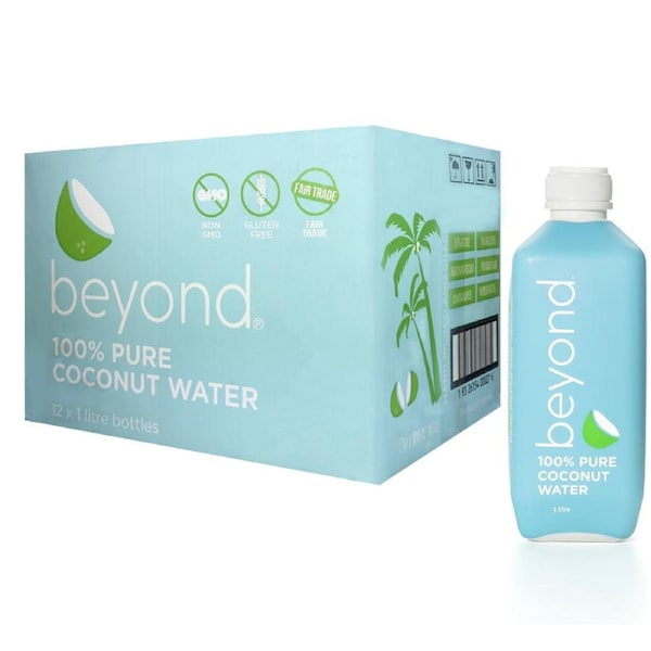 12PK Beyond 1L 100% Pure Coconut Drink Water No Added Sugar/Gluten Beverage