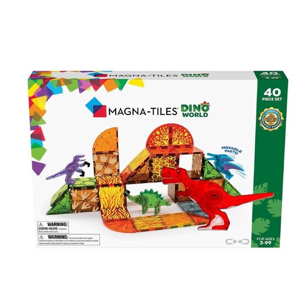 MAGNA-TILES - Dino World - 40 Piece Set
