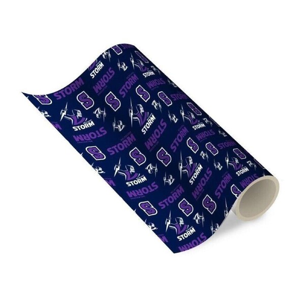NRL Wrapping paper - Melbourne Storm - New Design - Gift Wrap - 49cm X 69cm