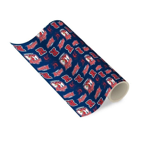 NRL Wrapping paper - Sydney Roosters - New Design - Gift Wrap - 49cm X 69cm