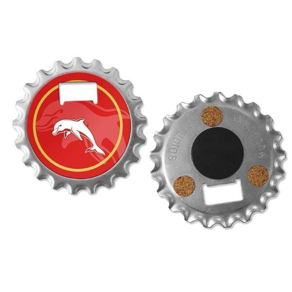 NRL Bottle Opener, Magnet & Coaster - Dolphins - Rugby League