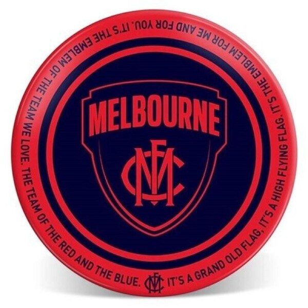 AFL Melamine Plate - Melbourne Demons - 20cm diameter - Single