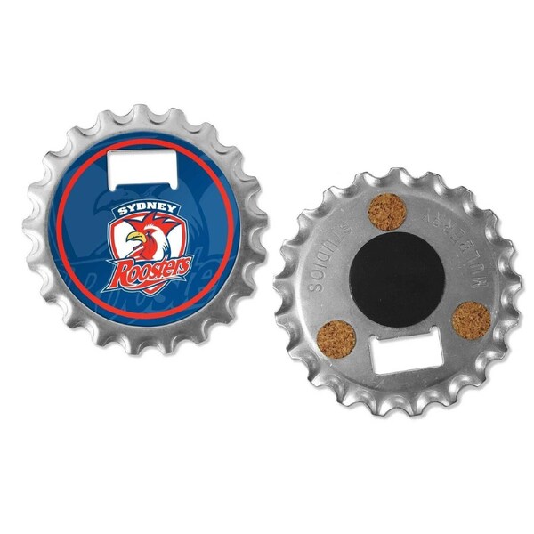 NRL Bottle Opener, Magnet & Coaster - Sydney Roosters - Rugby League