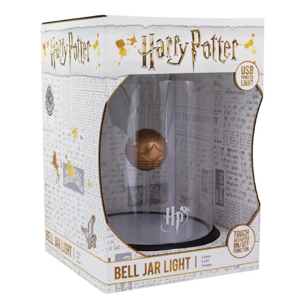 Harry Potter Golden Snitch Bell Jar Light