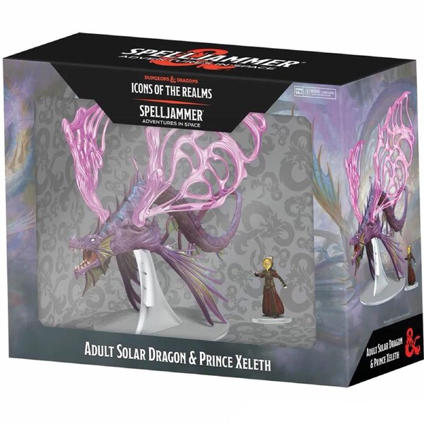 Dungeons and Dragons Icons of the Realms: Spelljammer Adult Solar Dragon and Prince Xeleth Premium Set