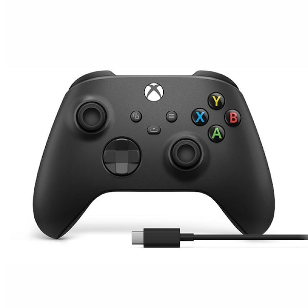 Xbox Wireless Controller + USB-C Cable (Carbon Black)