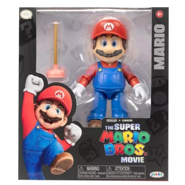 The Super Mario Bros. Movie Mario With Plunger Figure