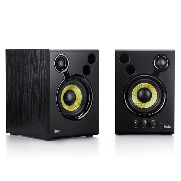 Hercules DJMonitor 42: 2 x 20 Watts RMS Active Monitoring Speakers