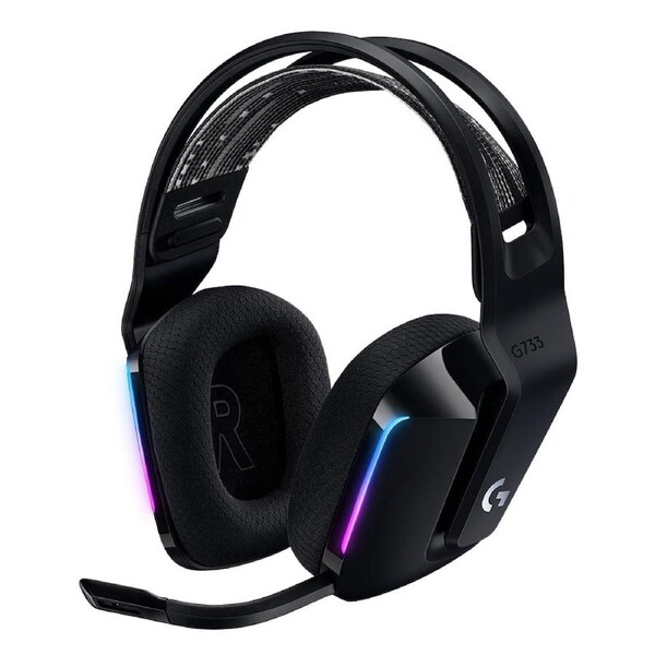 Logitech G733 Lightspeed Wireless RGB Gaming Headset (Black)