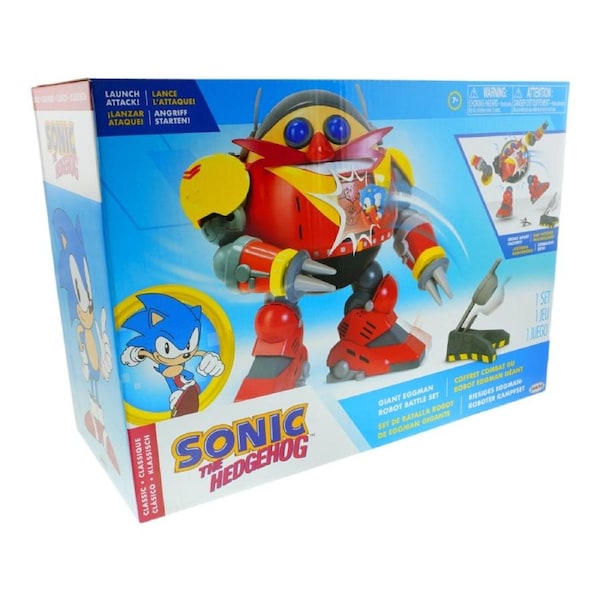 Sonic The Hedgehog Giant Eggman Robot Battle Playset