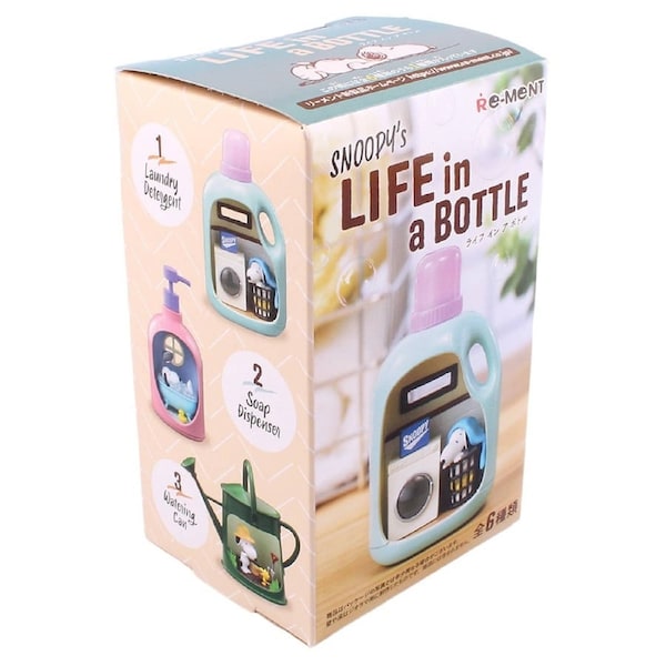 Re-Ment Peanuts Snoopy's Life in a Bottle Mini Figure Blind Box