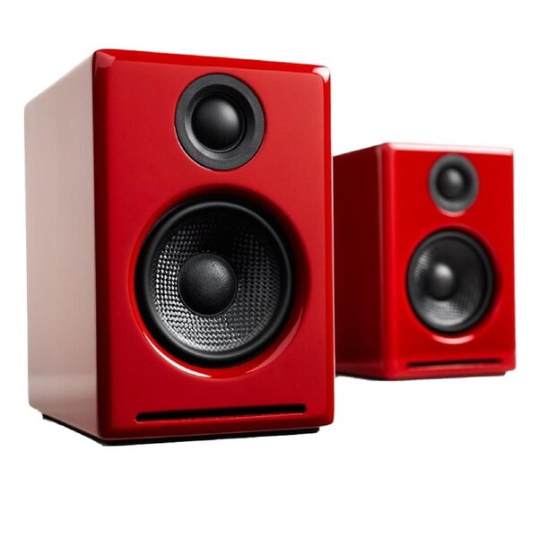 Audioengine A2+ Wireless Speakers (Red)
