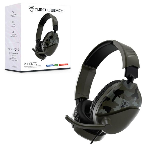 Turtle Beach Recon 70 Green Camo Headset for PS4, Xbox One and Switch