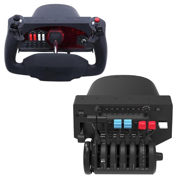 Honeycomb Alpha Flight Controls Yoke and Switch Panel and Bravo Throttle Quadrant Bundle