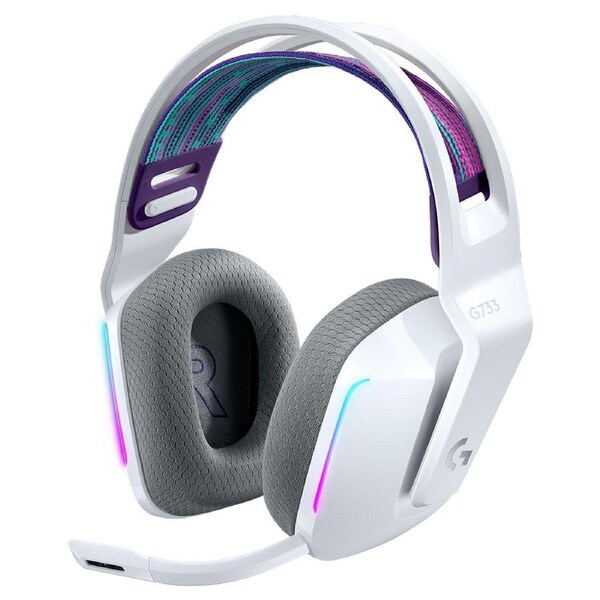 Logitech G733 Lightspeed Wireless RGB Gaming Headset (White)