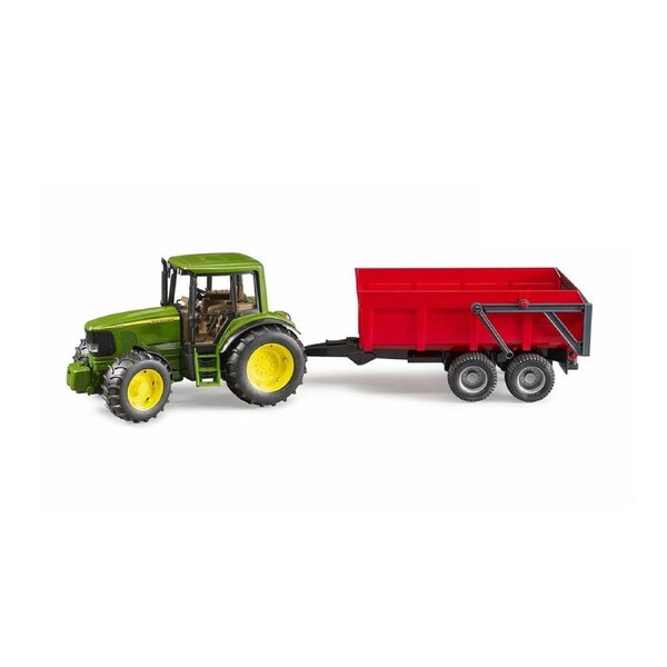 Bruder Licensed 1:16 Scale John Deere 6920 with Tipping Trailer Model Red