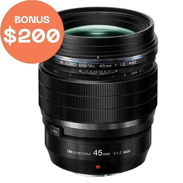 OM System 45mm f/1.2 PRO Lens