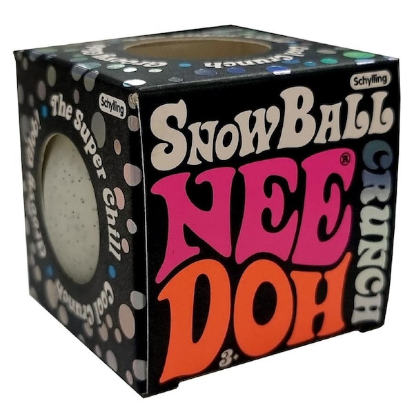 Schylling NeeDoh Snow Ball Crunch Stress Ball