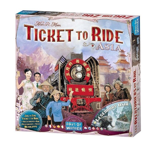 Ticket to Ride Asia Expansion Board Game
