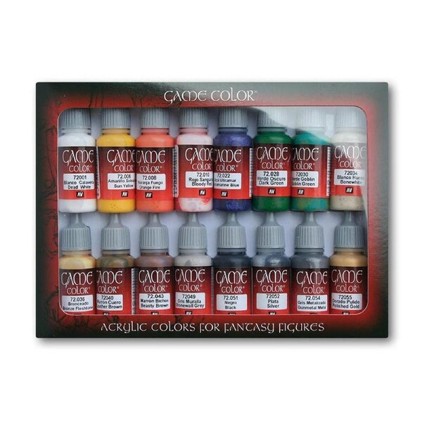 Vallejo Game Colour, Colours for Fantasy Figures 16 Colour Set Introduction