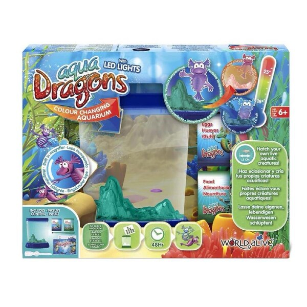 Aqua Dragons Deluxe Deep Sea Habitat with LED Lights and Colour Changing Aquarium