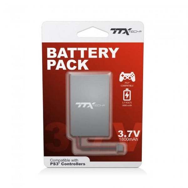 TTX Tech Rechargeable Battery Pack for PS3 Controllers