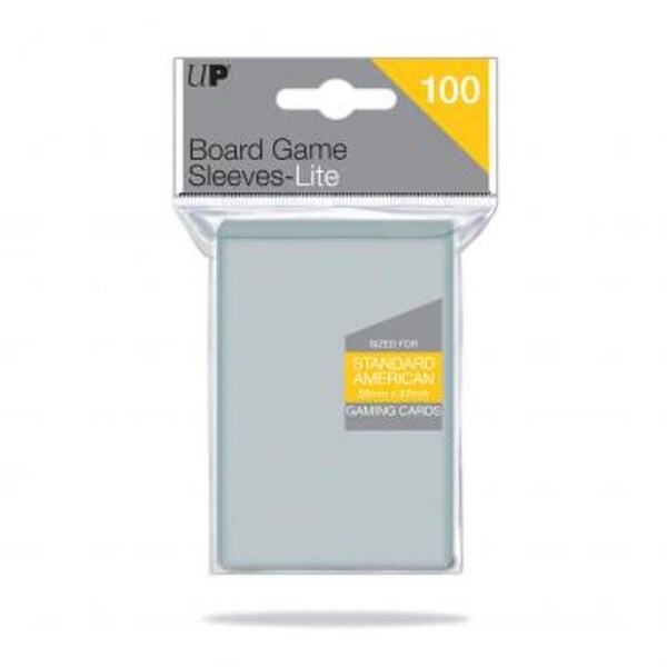 Ultra Pro Lite Standard American Board Game Sleeves 56mm x 87mm 100 Pack
