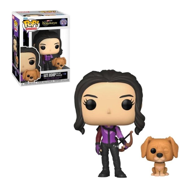 Marvel Hawkeye Kate Bishop and Lucky The Pizza Dog Funko POP! Vinyl