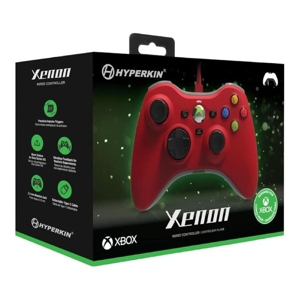 Hyperkin Xenon Wired Controller For Xbox Series X-S, Xbox One and PC (Red)