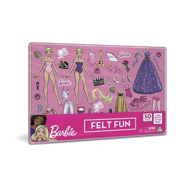 Crown Barbie Felt Fun Interactive Activity Board