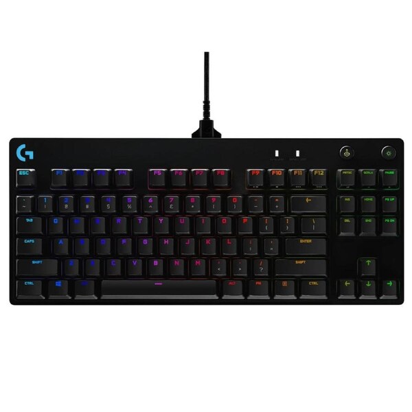 Logitech G Pro GX Blue Clicky RGB TKL Mechanical Gaming Keyboard