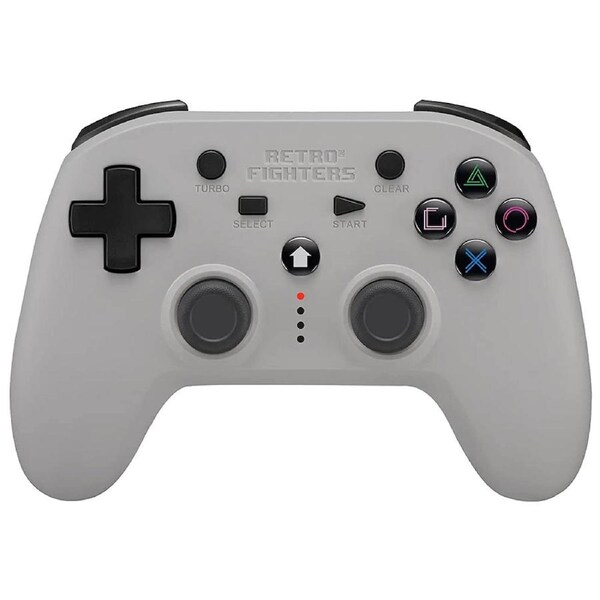 Retro-Fighters Defender Next-Gen PS1, PS2, PS3, PS Classic, Switch and PC Wireless Controller (Gray)