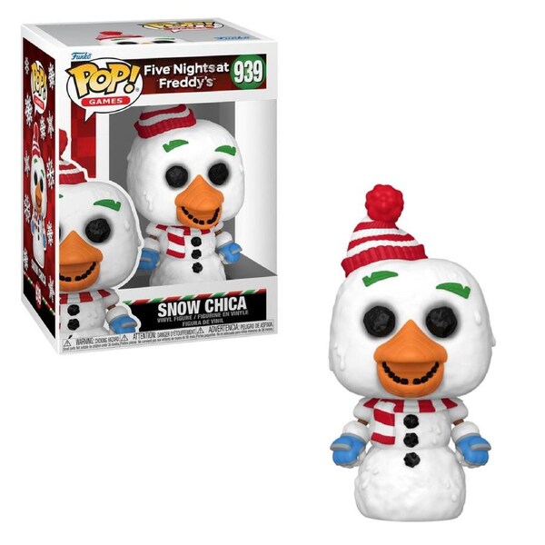 Five Nights At Freddys Holiday Snow Chica Funko POP! Vinyl