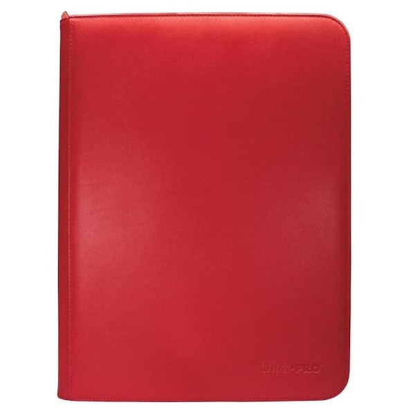 Ultra Pro Vivid 9 Pocket Zippered Pro Binder Red