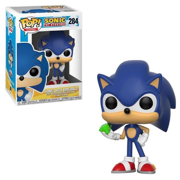 Sonic the Hedgehog with Chaos Emerald Funko POP Vinyl